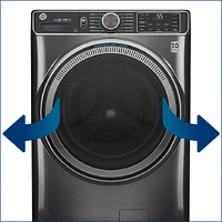 GE - 7.8 Cu. Ft. 12-Cycle Electric Dryer with Steam