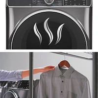 GE - 7.8 Cu. Ft. 12-Cycle Electric Dryer with Steam