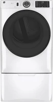 GE - Washer/Dryer Laundry Pedestal with Storage Drawer - White