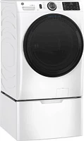 GE - Washer/Dryer Laundry Pedestal with Storage Drawer - White