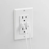 Geeni - Current Plus Charge 2-Outlet/2-USB Smart Outlet - White