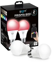 Geeni - PRISMA 800 A19 Add-On Smart LED Light Bulb (2-Pack) - White