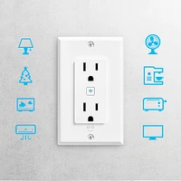 Geeni - Smart Wi-Fi In-Wall Outlet - White