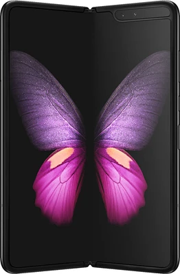 Samsung - Geek Squad Certified Refurbished Galaxy Fold with 512GB Memory Cell Phone (Unlocked) - Cosmos Black