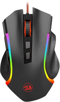 REDRAGON - Griffin M607 Wired Optical Gaming Mouse - Black