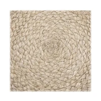 Simpli Home - Edgeley Round Contemporary Polystyrene/Cotton Pouf - Gray