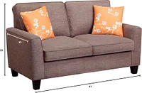 Serta - Astoria 2-Seat Loveseat - Tan