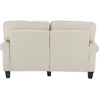 Serta - Copenhagen 2-Seat Fabric Loveseat - Buttercream