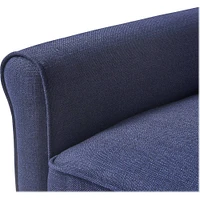 Serta - Harmon L-Shaped Fabric 2-Piece Sectional Sofa - Navy