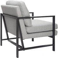 Finch - Contemporary Mid-Century Armchair - Gray/Light Gray