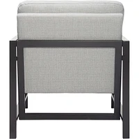 Finch - Contemporary Mid-Century Armchair - Gray/Light Gray