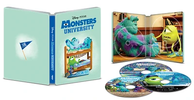 Monsters University [SteelBook] [Digital Copy] [4K Ultra HD Blu-ray/Blu-ray] [Only @ Best Buy] [2013]