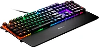 SteelSeries - Apex 5 Full Size Wired Mechanical Hybrid Blue Tactile & Clicky Switch Gaming Keyboard with RGB Backlighting - Black