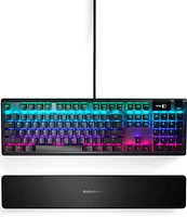 SteelSeries - Apex 5 Full Size Wired Mechanical Hybrid Blue Tactile & Clicky Switch Gaming Keyboard with RGB Backlighting - Black