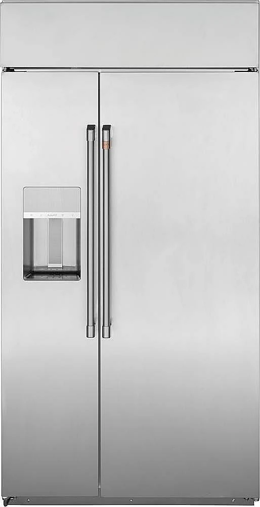 Café - Cu. Ft. Side-by-Side Built-In Refrigerator with Dispenser