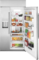 Café - Cu. Ft. Side-by-Side Built-In Refrigerator with Dispenser