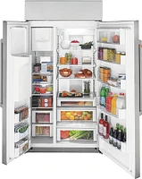 Café - Cu. Ft. Side-by-Side Built-In Refrigerator with Dispenser