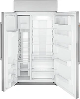 Café - Cu. Ft. Side-by-Side Built-In Refrigerator with Dispenser