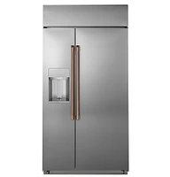 Café - Cu. Ft. Side-by-Side Built-In Refrigerator with Dispenser