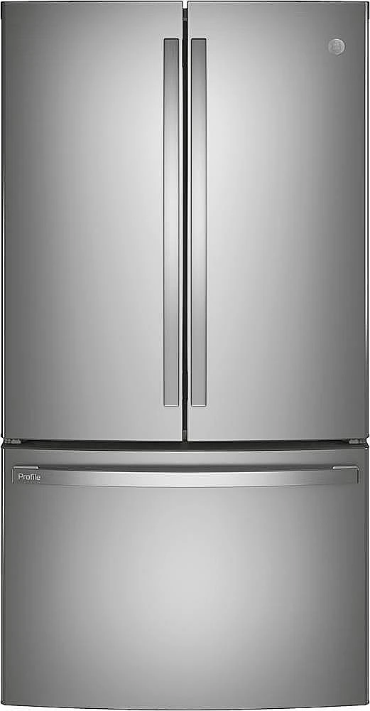 GE Profile - 23.1 Cu. Ft. French Door Counter-Depth Refrigerator with Internal Water Dispenser - Stainless Steel