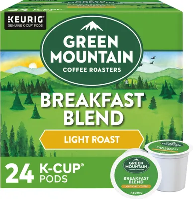 Green Mountain Coffee - Roasters Breakfast Blend Keurig Single Serve K-Cup Pods, 24 Count