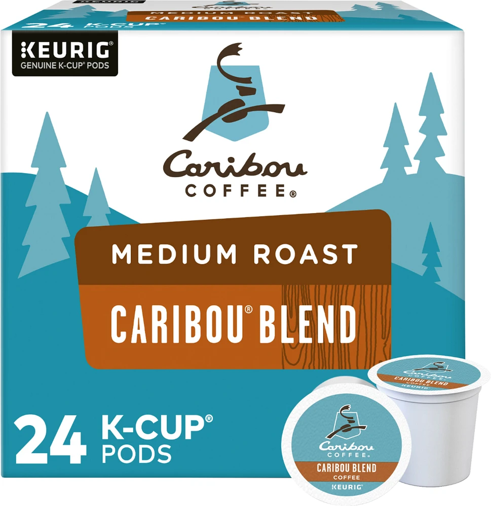 Caribou Coffee - Caribou Blend, Keurig Single-Serve K-Cup Pods, Medium Roast Coffee, 24 Count