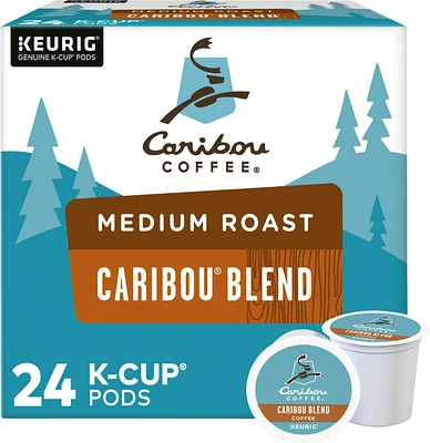 Caribou Coffee - Caribou Blend, Keurig Single-Serve K-Cup Pods, Medium Roast Coffee, 24 Count