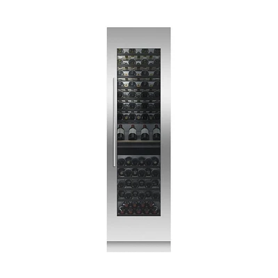 Fisher & Paykel - ActiveSmart 91-Bottle Built-In Dual Zone Wine Cooler