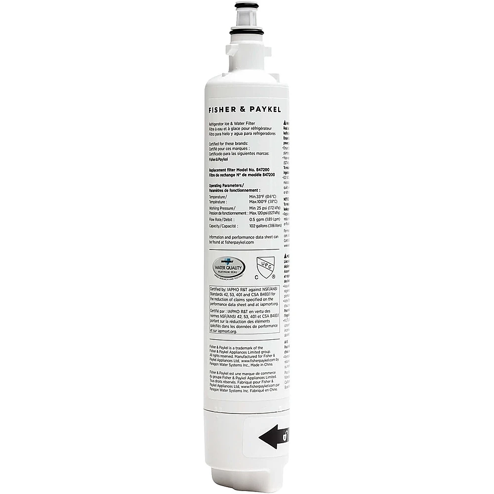 Fisher & Paykel - Water Filter for RS36W, RS36A (models without N) - White