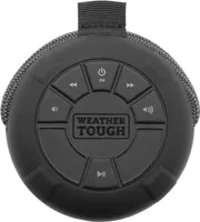 iHome - PlayTough Pro - Bluetooth Rechargeable Waterproof Portable Speaker with 360° Stereo Sound - Black