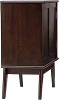 Simpli Home - Draper Mid Century Modern Rubberwood Low Storage Cabinet - Medium Auburn Brown