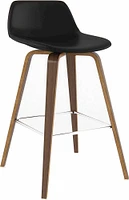 Simpli Home - Randolph Bentwood Counter Height Stools (Set of 2) - Black