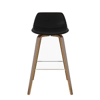 Simpli Home - Randolph Bentwood Counter Height Stools (Set of 2) - Black