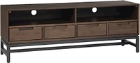 Simpli Home - Banting Modern Industrial TV Media Stand for Most TVs up to 65" - Walnut Brown