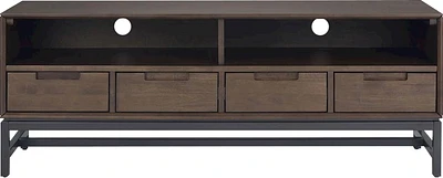 Simpli Home - Banting Modern Industrial TV Media Stand for Most TVs up to 65" - Walnut Brown