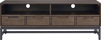 Simpli Home - Banting Modern Industrial TV Media Stand for Most TVs up to 65" - Walnut Brown