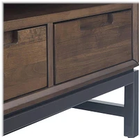 Simpli Home - Banting Modern Industrial TV Media Stand for Most TVs up to 65" - Walnut Brown