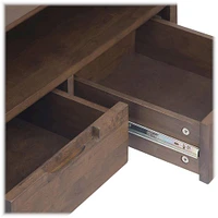 Simpli Home - Banting Modern Industrial TV Media Stand for Most TVs up to 65" - Walnut Brown