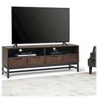 Simpli Home - Banting Modern Industrial TV Media Stand for Most TVs up to 65" - Walnut Brown