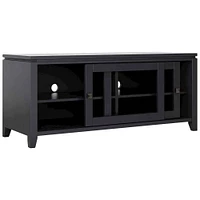 Simpli Home - Cosmopolitan Contemporary TV Media Stand for Most TVs Up to 50" - Black