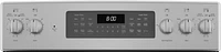 GE - 6.6 Cu. Ft. Freestanding Double Oven Electric Convection Range with Self-Steam Cleaning and No-Preheat Air Fry - Stainless Steel