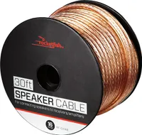 Rocketfish™ - 30' 16 Gauge Pure Copper Speaker Wire - Clear