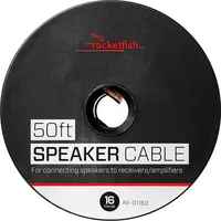 Rocketfish™ - 50' 16 Gauge Pure Copper Speaker Wire - Clear
