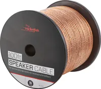 Rocketfish™ - 100' 16 Gauge Pure Copper Speaker Wire - Clear