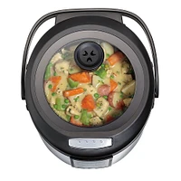 Hamilton Beach - 37523 4.5 Quart Digital Multi Cooker, Rice Cooker, Slow Cooker, Steamer, Sauté, Hot Cereal, Soup, Nonstic - SILVER