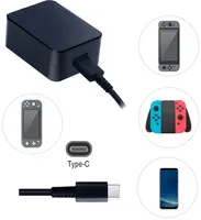 Rocketfish™ - USB-C Mobile Power Kit For Nintendo Switch, Switch OLED & Switch Lite - Black