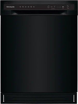 Frigidaire - 24" Compact Front Control Built-In Dishwasher with Stainless Steel Tub, 52 dBA