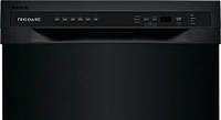 Frigidaire - 24" Compact Front Control Built-In Dishwasher with Stainless Steel Tub, 52 dBA