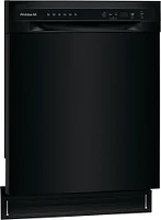 Frigidaire - 24" Compact Front Control Built-In Dishwasher with Stainless Steel Tub, 52 dBA