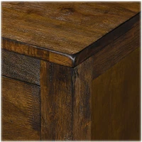 Finch - Stratford Farmhouse Wood 2-Drawer Night Stand - Classic Brown